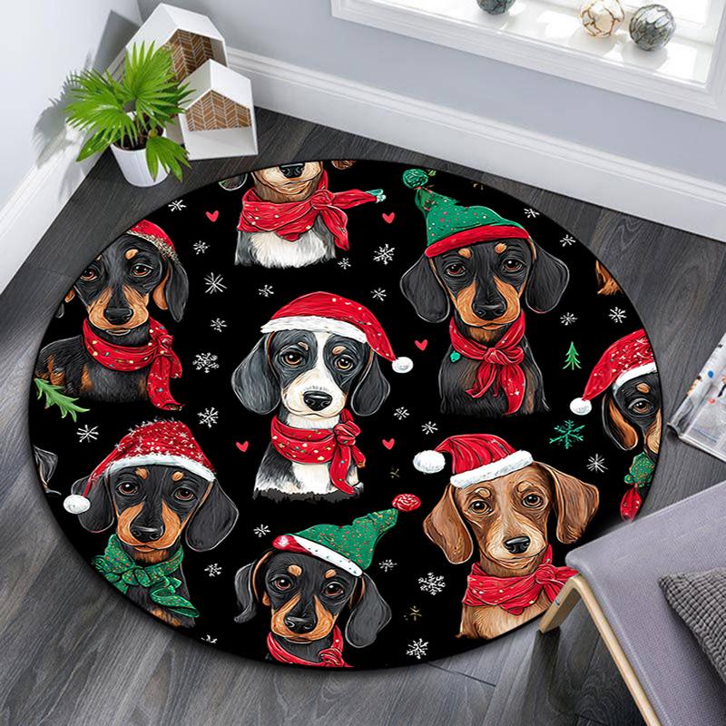 Dachshunds Round Area Rug,Carpet Rug for Living Room Bedroom Sofa Playroom Decor,Non-slip Floor Mat 80cmx80cm
Dachshunds Round Area Rug,Carpet Rug for Living Room Bedroom Sofa Playroom Decor,Non-slip Floor Mat 80cmx80cm