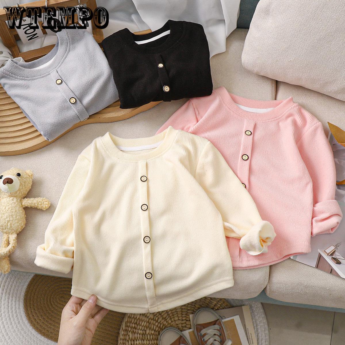 Girls Sweet Long Sleeve T-shirt Knitted Bottom Shirt Children s Pit Strip Elastic Button Warm Top 80 рожевий
Girls Sweet Long Sleeve T-shirt Knitted Bottom Shirt Children s Pit Strip Elastic Button Warm Top 80 рожевий