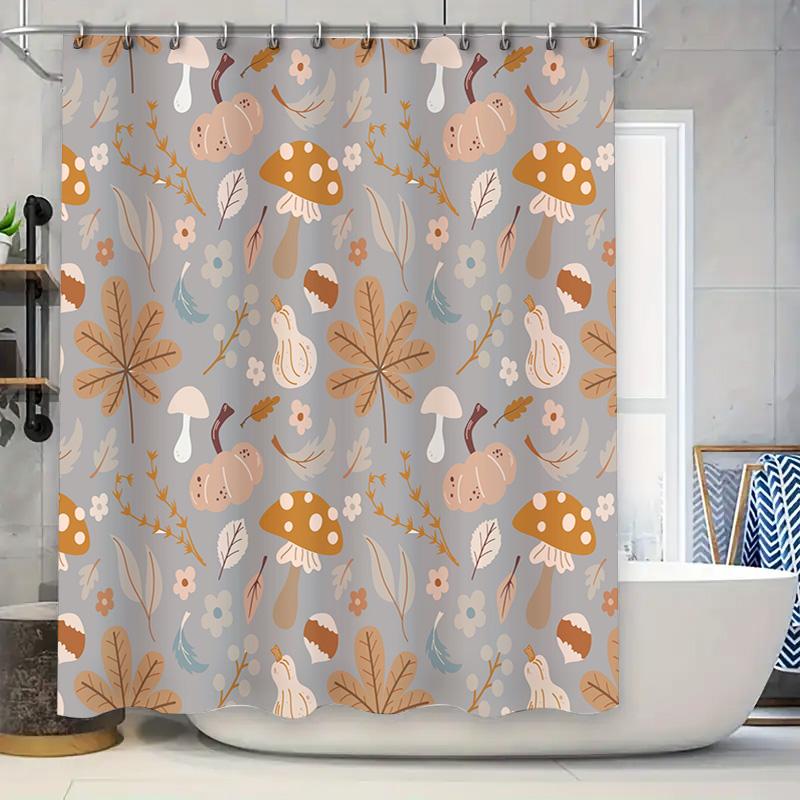 Decorative Shower Curtain With Mushroom Leaf Pattern Modern Home Bathroom Liner Set For Kitchen Or Bath Accessories (180X240Cm) W60H190(CM)-1 Pcs
Decorative Shower Curtain With Mushroom Leaf Pattern Modern Home Bathroom Liner Set For Kitchen Or Bath Accessories (180X240Cm) W60H190(CM)-1 Pcs