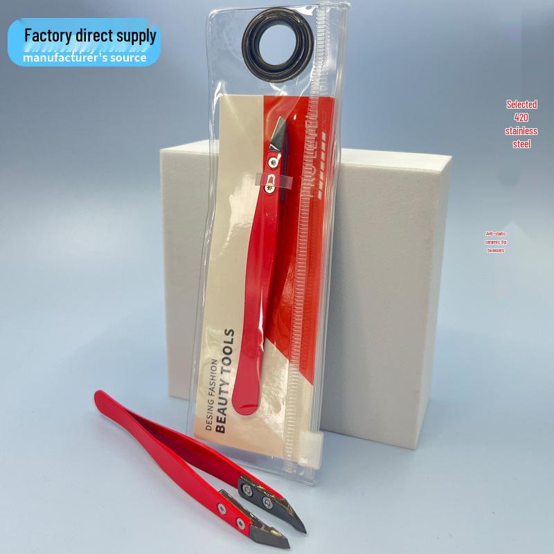 Precision Ceramic & Stainless Steel Angled Tweezers & Comb for Eyebrows & Eyelashes
Precision Ceramic & Stainless Steel Angled Tweezers & Comb for Eyebrows & Eyelashes