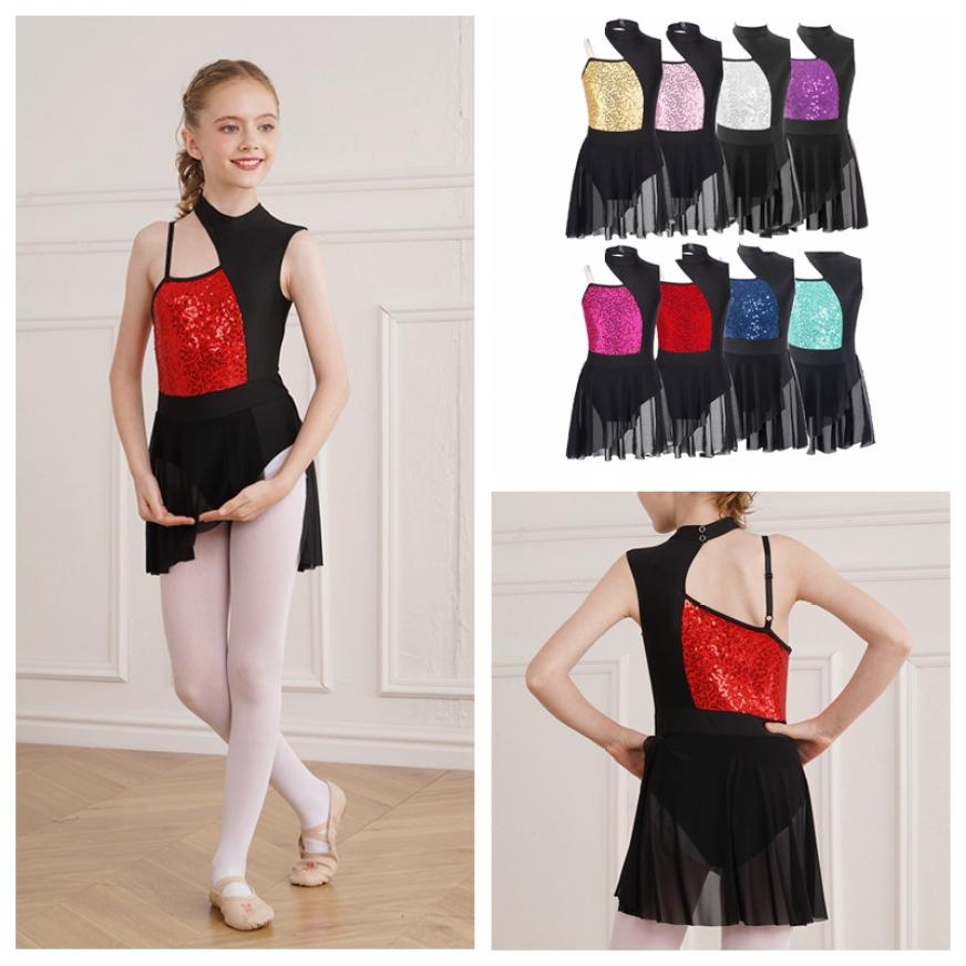 Kids Girls Sequins Contemporary Latin Jazz Dance Costume Lyrical Dance Leotard Dress Cutout Back Dancewear Skating Costume
Kids Girls Sequins Contemporary Latin Jazz Dance Costume Lyrical Dance Leotard Dress Cutout Back Dancewear Skating Costume