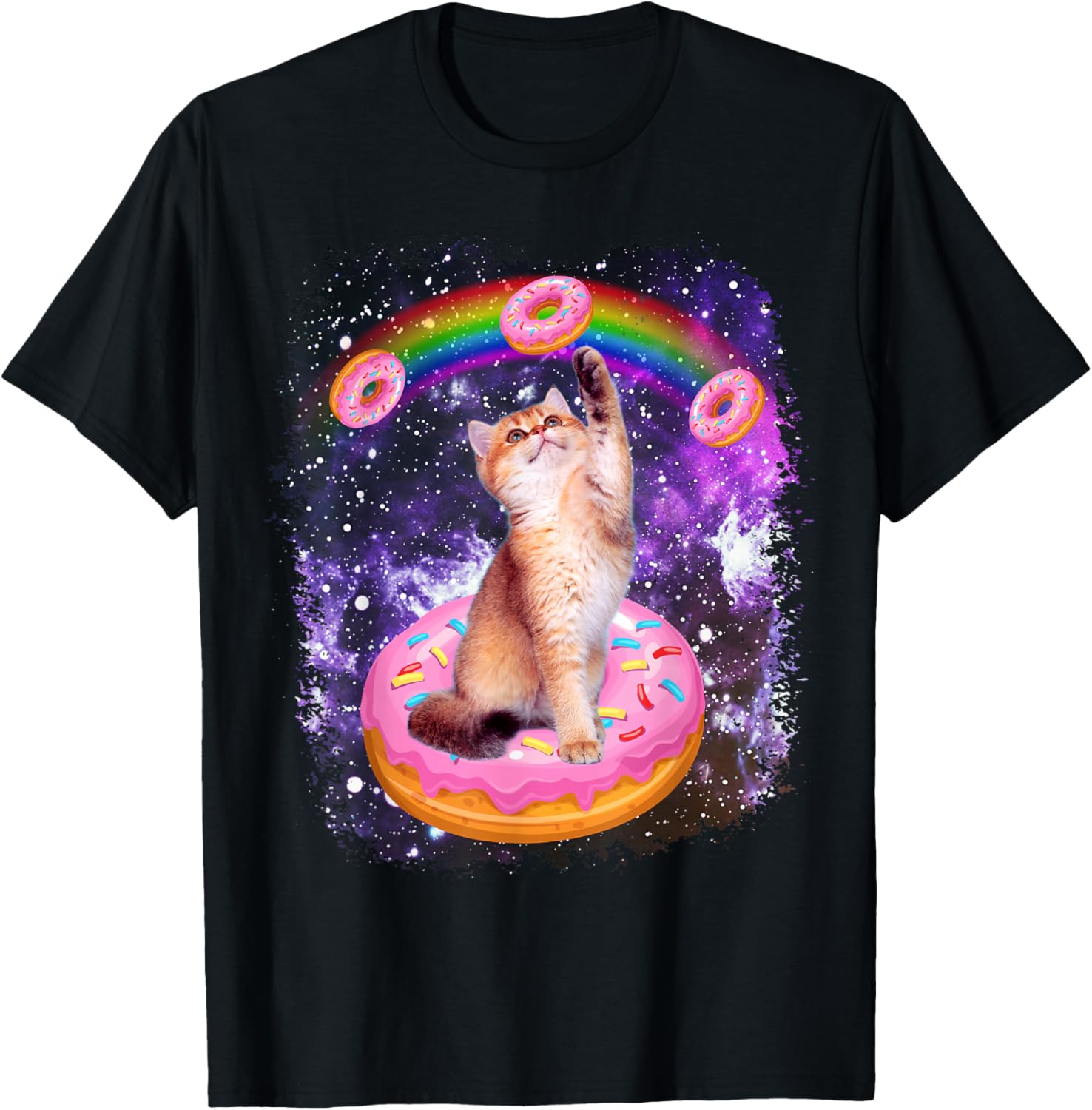 Space Cat Riding Donut Rainbow Galaxy Kitty Graphic TShirt Soft Round Neck Tee Women Clothing Fashion Summer Streetwear Y2K Top 4XL
Space Cat Riding Donut Rainbow Galaxy Kitty Graphic TShirt Soft Round Neck Tee Women Clothing Fashion Summer Streetwear Y2K Top 4XL