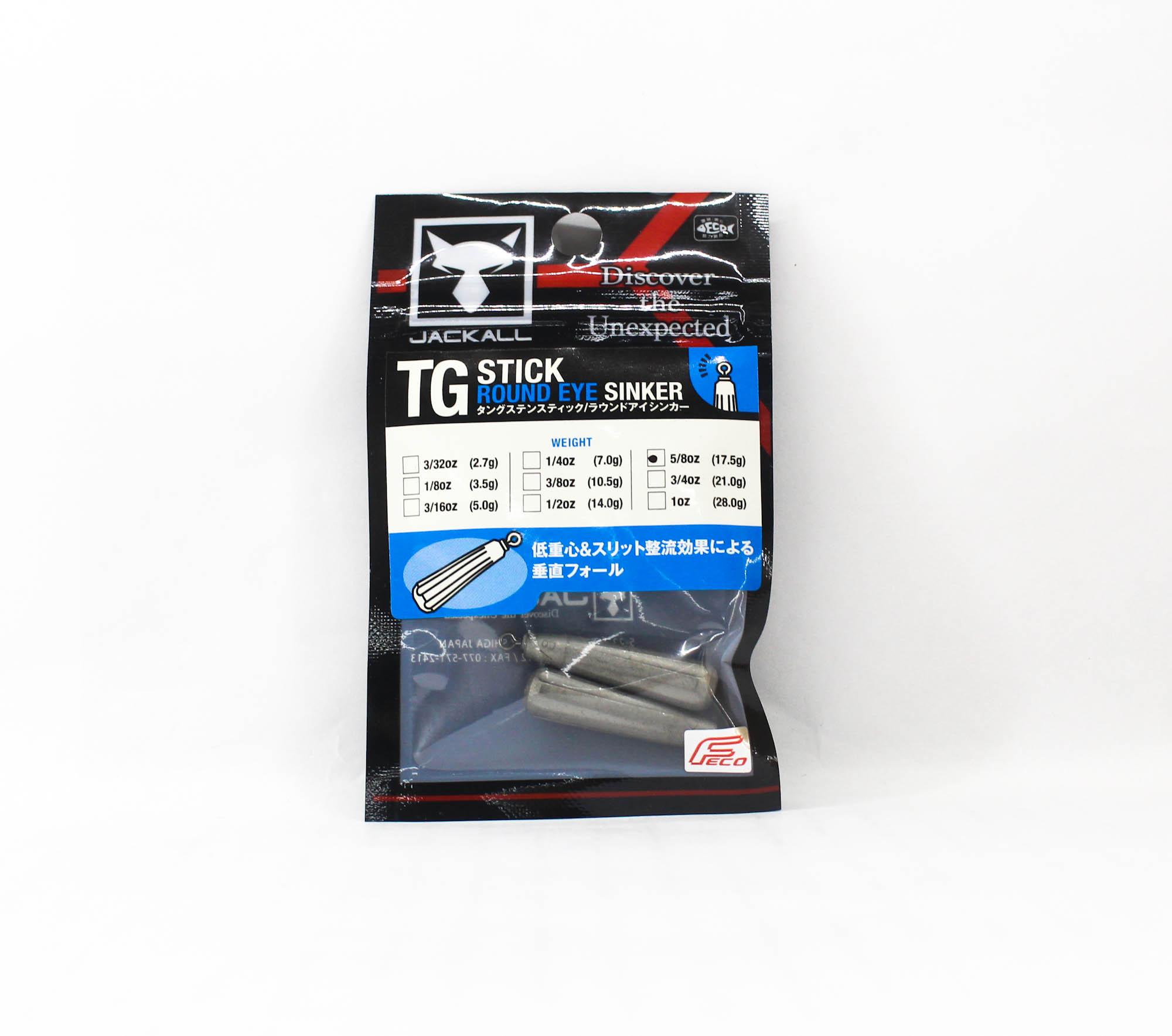 Jackall Tungsten Stick Round Eye Sinker Size 17.5 grams (1747)
Jackall Tungsten Stick Round Eye Sinker Size 17.5 grams (1747)