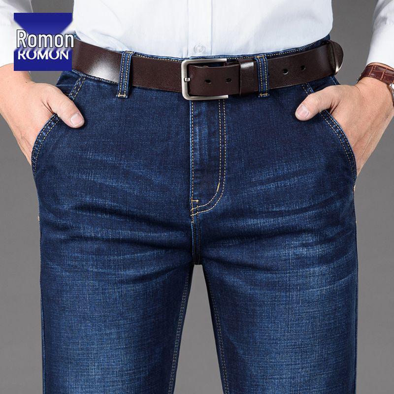 Мужские джинсы прямого кроя стрейч Romon - Осень/Зима 2025: Универсальные повседневные длинные брюки для среднего возраста Size 28 (Waist 2.1 feet)
Мужские джинсы прямого кроя стрейч Romon - Осень/Зима 2025: Универсальные повседневные длинные брюки для среднего возраста Size 28 (Waist 2.1 feet)