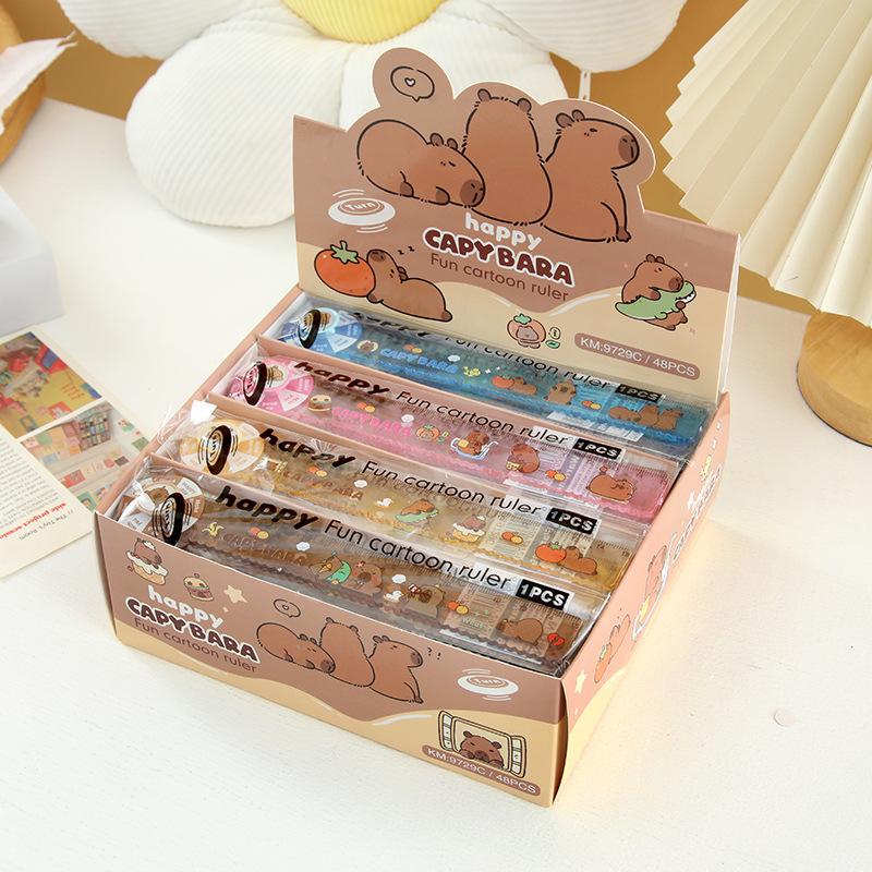 1Pcs Cartoon Capybara Cute Animal Plastic Straight Rulers Stationery Supplies Accessories Student Prize Children S Day Gift ONESIZE
1Pcs Cartoon Capybara Cute Animal Plastic Straight Rulers Stationery Supplies Accessories Student Prize Children S Day Gift ONESIZE