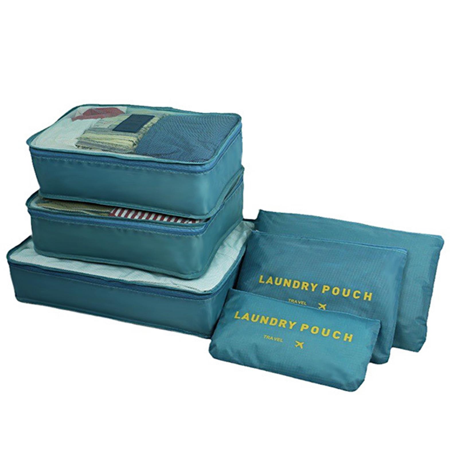 6pcs/Set Travel Luggage Packing Cubes Suitcase Clothes Storage Bag Organiser Foldable Clothing Organizer Shoes Underwear Pouch озеро синього кольору
6pcs/Set Travel Luggage Packing Cubes Suitcase Clothes Storage Bag Organiser Foldable Clothing Organizer Shoes Underwear Pouch озеро синього кольору