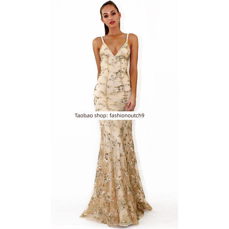 2023 Сексуальное платье на бретельках с V-образным вырезом, расшитое пайетками Apricot XL
2023 Сексуальное платье на бретельках с V-образным вырезом, расшитое пайетками Apricot XL