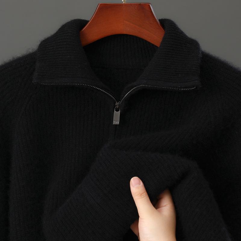 Men s High Neck Wool Jacquard Cardigan Sweater - Thick, Loose Fit, Solid Color, Zippered Knitted Outerwear for Autumn/Winter XL
Men s High Neck Wool Jacquard Cardigan Sweater - Thick, Loose Fit, Solid Color, Zippered Knitted Outerwear for Autumn/Winter XL
