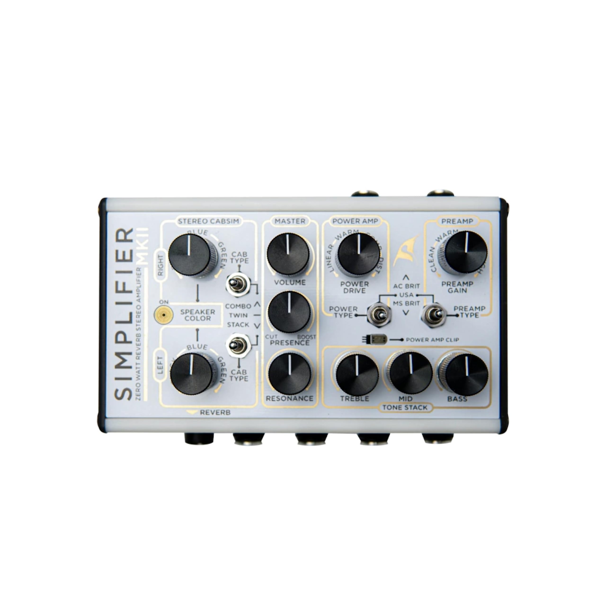 DSM Humboldt Simplifier II DLX Zero Watt Dual Channel Reverb Stereo Micro Mini Простий у використанні Симуляція аналогового підсилювача з виходом для навушників AUX слот 200 мА & - білий
DSM Humboldt Simplifier II DLX Zero Watt Dual Channel Reverb Stereo Micro Mini Простий у використанні Симуляція аналогового підсилювача з виходом для навушників AUX слот 200 мА & - білий