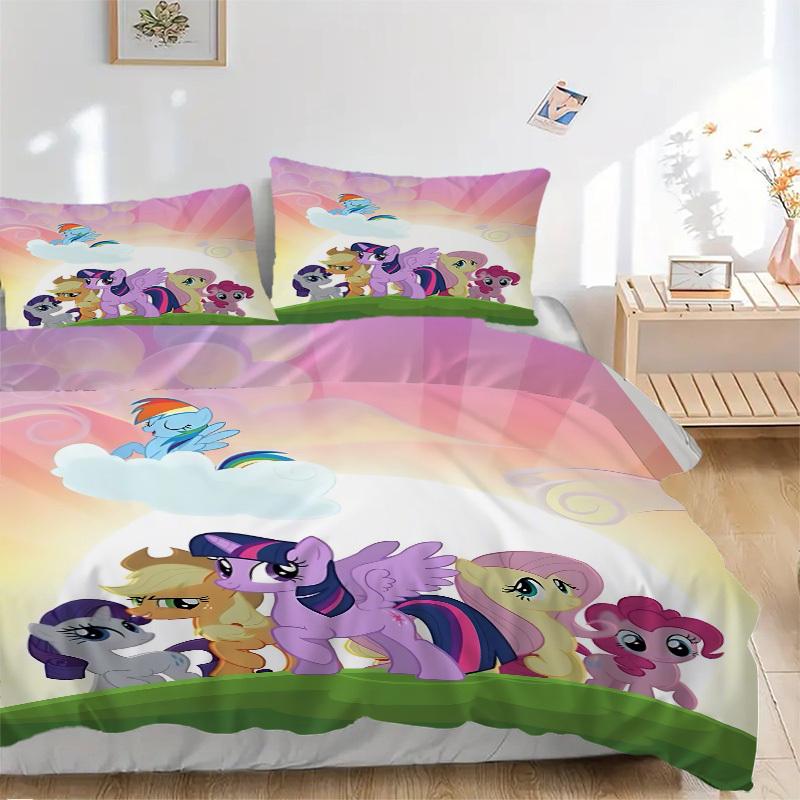 3pcs My Little Pony Comforter Set - Four Seasons Home High,Machine Washable Bedspread with Pillowcases (No Filling) yy250909032 135x200cm
3pcs My Little Pony Comforter Set - Four Seasons Home High,Machine Washable Bedspread with Pillowcases (No Filling) yy250909032 135x200cm