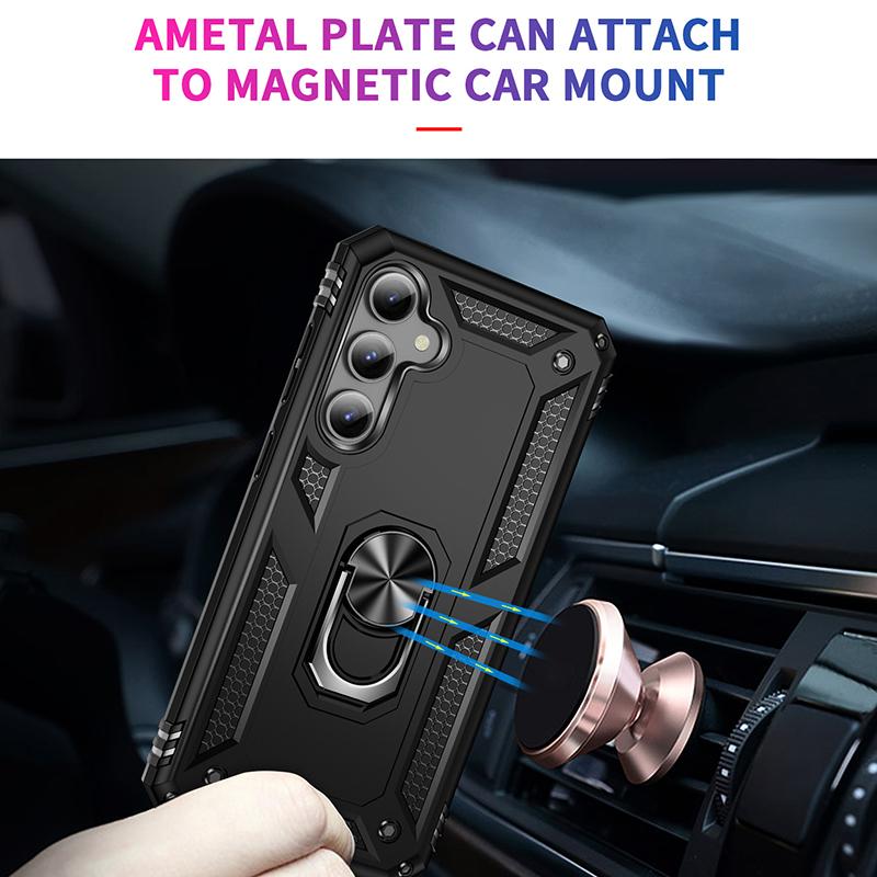 Phone Case for Samsung Galaxy S23 FE Ring Kickstand Anti-fall TPU+PC Cover with Car Mount Metal Sheet Rose Gold
Phone Case for Samsung Galaxy S23 FE Ring Kickstand Anti-fall TPU+PC Cover with Car Mount Metal Sheet Rose Gold
