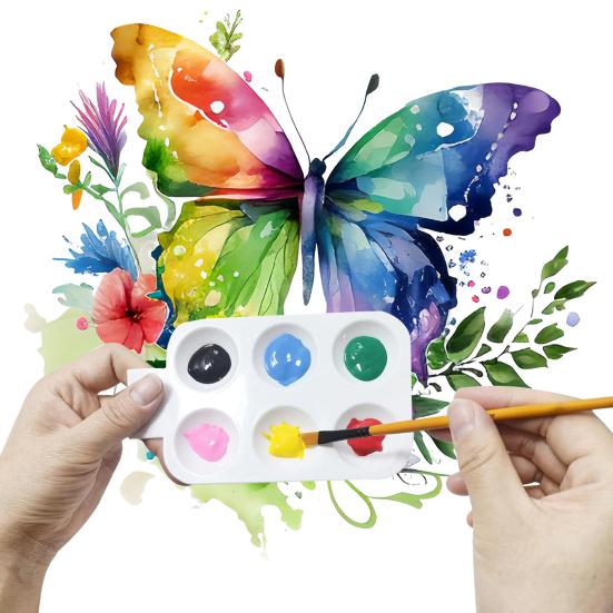 Yousheng 24 Pcs Art Paint Tray Palettes White Plastic Paint Pallets 6 Well Rectangular Watercolor Palette for Kids Student DIY Craft Art Painting 24PCS
Yousheng 24 Pcs Art Paint Tray Palettes White Plastic Paint Pallets 6 Well Rectangular Watercolor Palette for Kids Student DIY Craft Art Painting 24PCS
