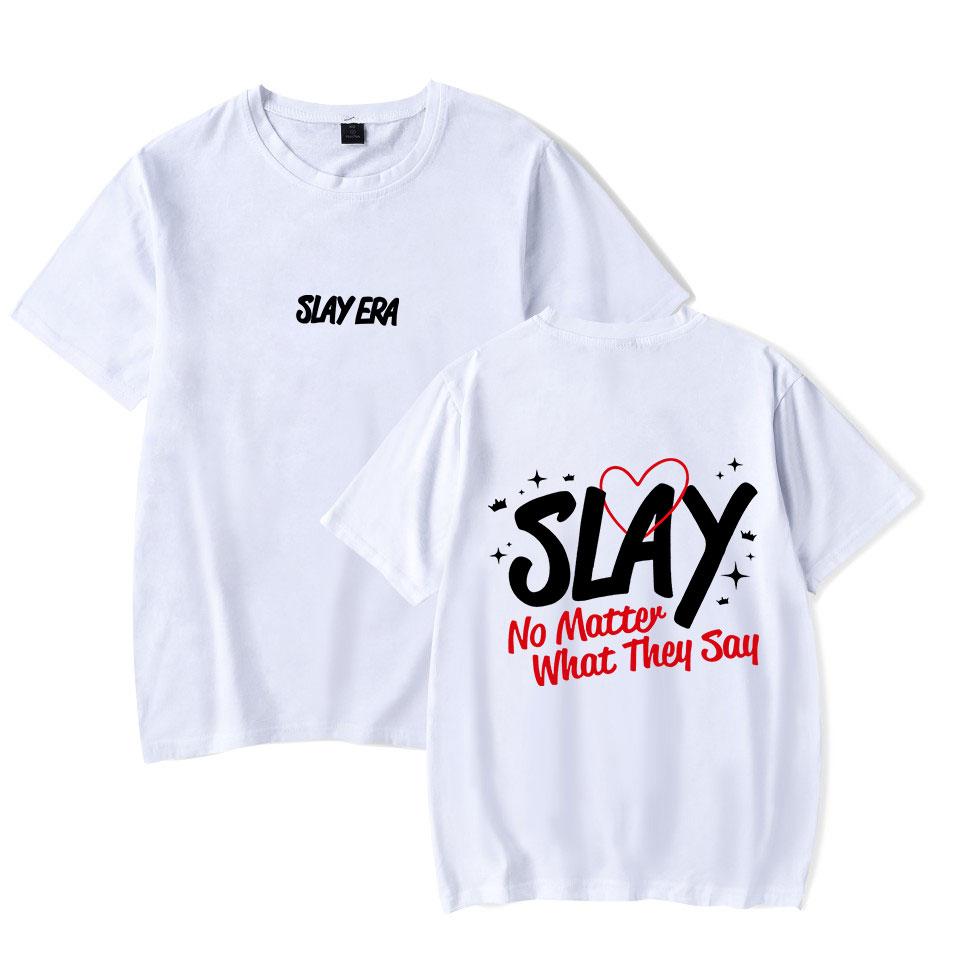 Spencer Barbosa Merch SLAY ERA Print Tshirt Unisex Fashion Funny Casual HipHop Style Short Sleeve Tee Streetwear S
Spencer Barbosa Merch SLAY ERA Print Tshirt Unisex Fashion Funny Casual HipHop Style Short Sleeve Tee Streetwear S
