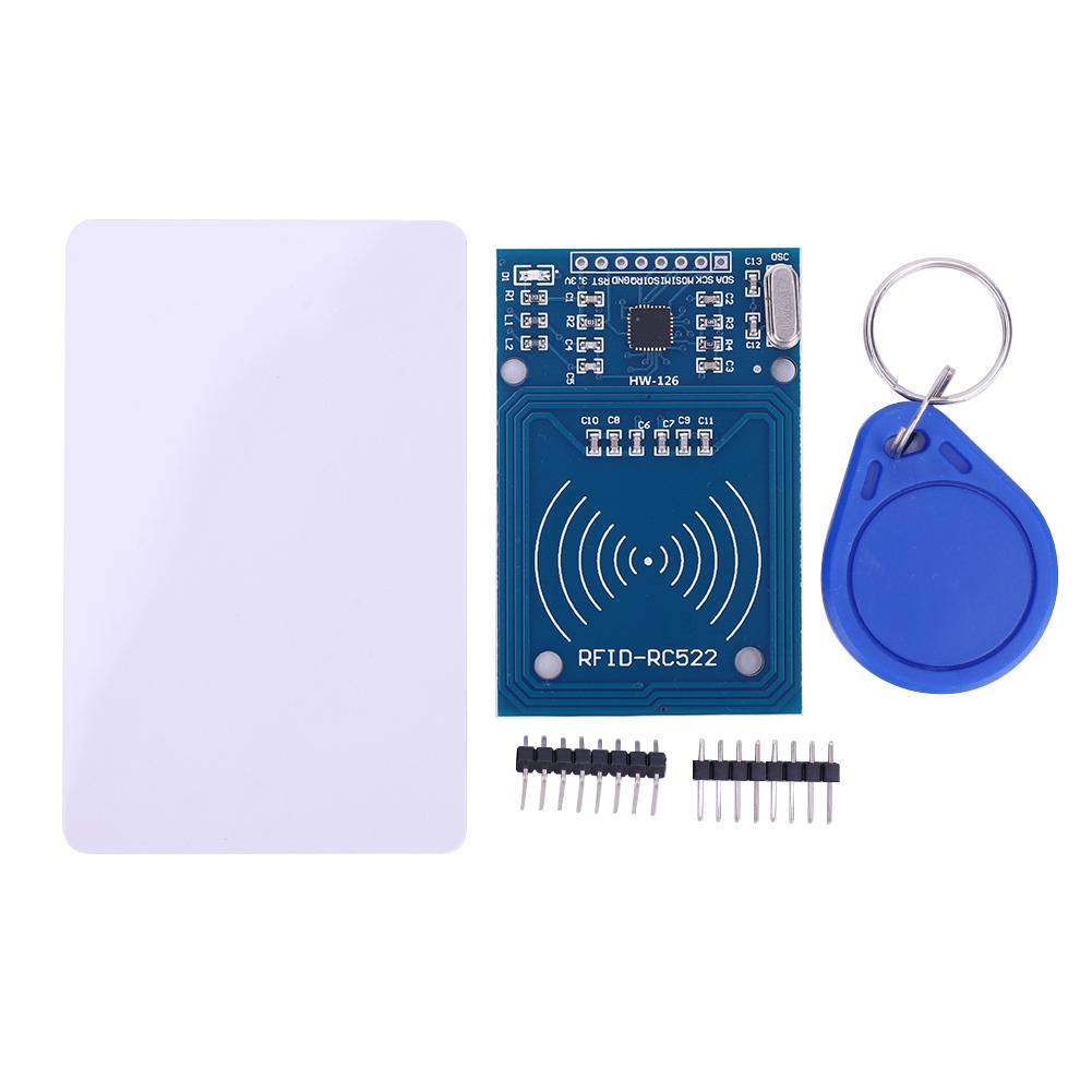 RC522 RFID Kit S50 Пуста карта Радіочастотний модуль зчитування карток 13,56 МГц RFID-зчитувач карток Модуль MF RCS522 Модуль для Arduino Raspberry Pi
RC522 RFID Kit S50 Пуста карта Радіочастотний модуль зчитування карток 13,56 МГц RFID-зчитувач карток Модуль MF RCS522 Модуль для Arduino Raspberry Pi