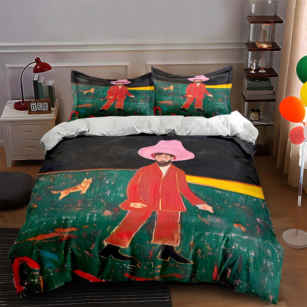 Man wearing hat. Bedding Duvet cover sets Duvet covers Pillowcases gifts (1 * Duvet Cover 2 * Pillowcases, without duvet insert) 135x200cm
Man wearing hat. Bedding Duvet cover sets Duvet covers Pillowcases gifts (1 * Duvet Cover 2 * Pillowcases, without duvet insert) 135x200cm