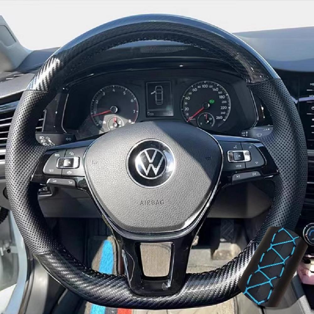 DIY Car Steering Wheel Cover Carbon Fiber Leather Breathable For Volkswagen VW Golf 7 Polo 5 Arteon Passat Tiguan 2013-2021
DIY Car Steering Wheel Cover Carbon Fiber Leather Breathable For Volkswagen VW Golf 7 Polo 5 Arteon Passat Tiguan 2013-2021