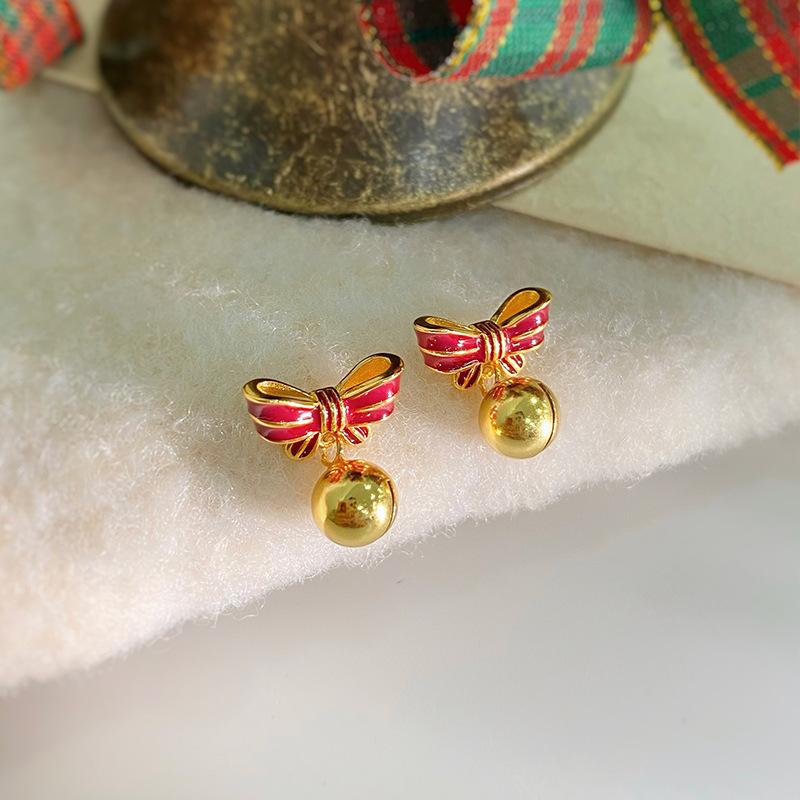 Christmas Bow Bell Earrings Light Luxury High-end Christmas Earrings for Women
Christmas Bow Bell Earrings Light Luxury High-end Christmas Earrings for Women
