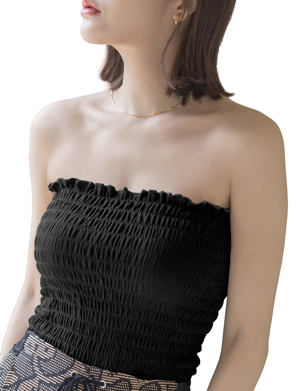 Two Hatch Shirred Bra Top with Round Bust Cleavage Chest Prevents Wearable as a Single Black Cups, Wireless, Enhancement, Enhancement, Concealment, чёрный
Two Hatch Shirred Bra Top with Round Bust Cleavage Chest Prevents Wearable as a Single Black Cups, Wireless, Enhancement, Enhancement, Concealment, чёрный