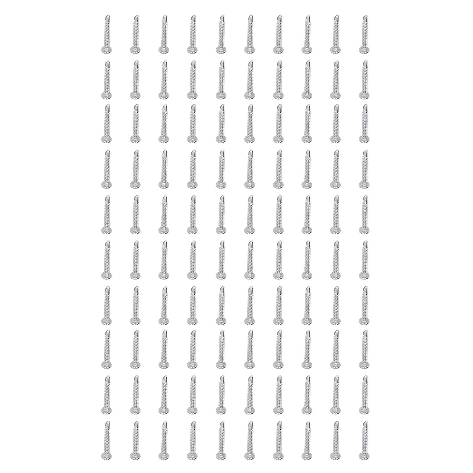 100 шт. Саморезы из нержавеющей стали с крестообразным шлицем и круглой головкой M4.2x32 Набор крепежных элементов
100 шт. Саморезы из нержавеющей стали с крестообразным шлицем и круглой головкой M4.2x32 Набор крепежных элементов