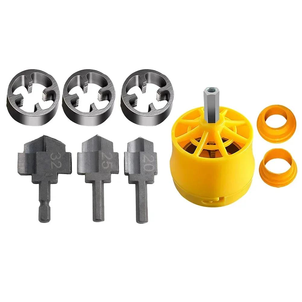 PPR Drill Bit With PVC Pipe Threader 1/2 Inch 3/4 Inch 1 Inch Dies Pipe Threader Pipe External Smooth Thread Tapping Tool Set China Mainland
PPR Drill Bit With PVC Pipe Threader 1/2 Inch 3/4 Inch 1 Inch Dies Pipe Threader Pipe External Smooth Thread Tapping Tool Set China Mainland