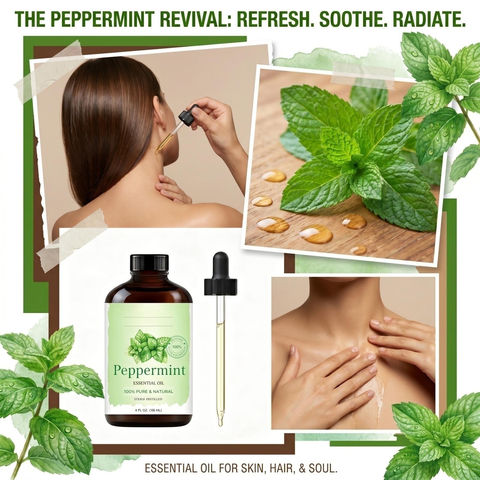 Peppermint Essential Oil 118ML Pure Natural Extract Suitable for Aromatherapy Diffuser Skincare Massage Therapy Use one size зелений
Peppermint Essential Oil 118ML Pure Natural Extract Suitable for Aromatherapy Diffuser Skincare Massage Therapy Use one size зелений