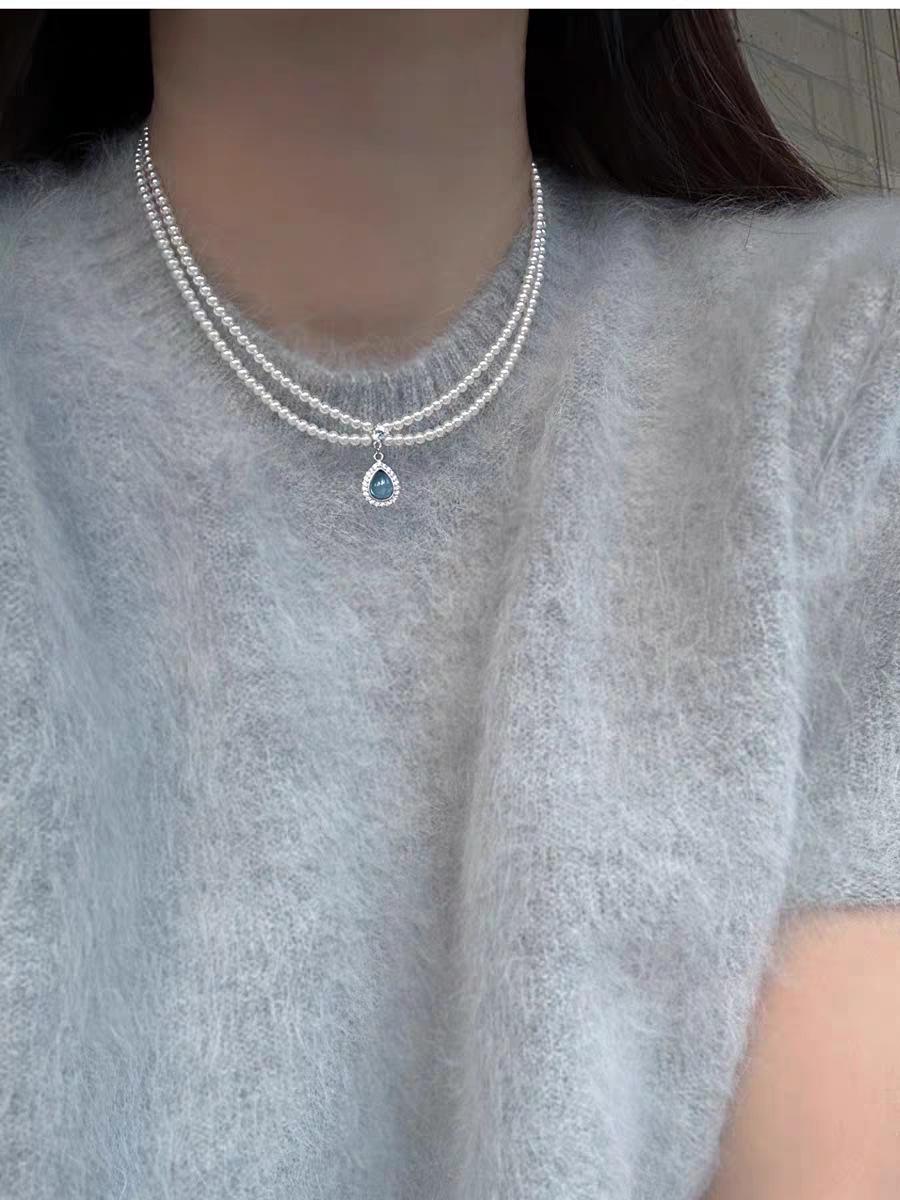 Ши Цзя Люкс Двухслойный чокер из аквамаринового жемчуга - Ожерелье французского дизайна
Ши Цзя Люкс Двухслойный чокер из аквамаринового жемчуга - Ожерелье французского дизайна