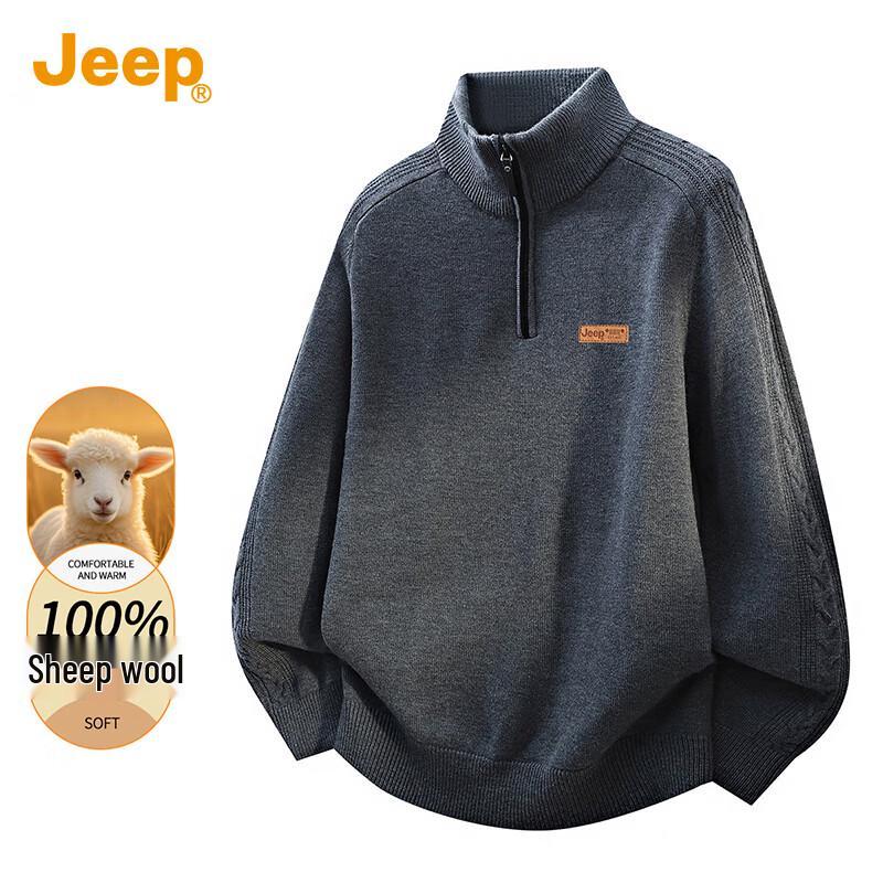 JEEP Men s 100% Merino Wool Half-Zip Knit Sweater M
JEEP Men s 100% Merino Wool Half-Zip Knit Sweater M