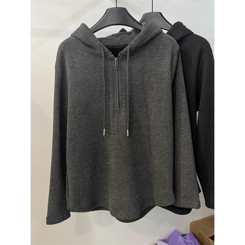 Hooded Sweatshirt Women s Autumn and Winter New Style Spliced Zipper Tie Fashion Solid Color Loose Versatile Casual Loose Top L сірий колір
Hooded Sweatshirt Women s Autumn and Winter New Style Spliced Zipper Tie Fashion Solid Color Loose Versatile Casual Loose Top L сірий колір