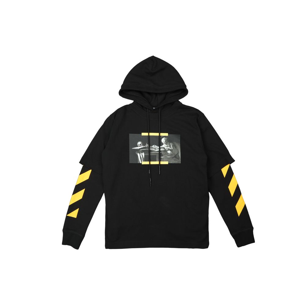 Off-White Caravaggio Painting Double Sleeve Hoodie Black/Multicolor Men Tops OMBB087F21FLE0061084 XS
Off-White Caravaggio Painting Double Sleeve Hoodie Black/Multicolor Men Tops OMBB087F21FLE0061084 XS