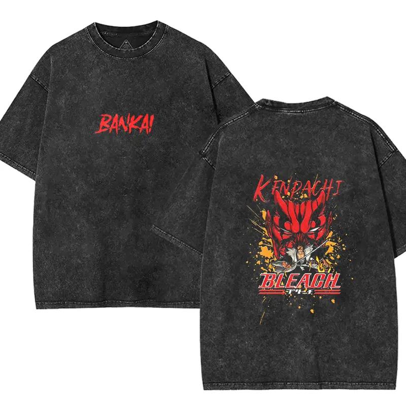 Hot Anime BLEACH Zaraki Kenpachi Clothing Men Short Sleeve Tshirts Washed Cotton Tee Retro Oversized T-shirt Harajuku T Shirt XXL
Hot Anime BLEACH Zaraki Kenpachi Clothing Men Short Sleeve Tshirts Washed Cotton Tee Retro Oversized T-shirt Harajuku T Shirt XXL