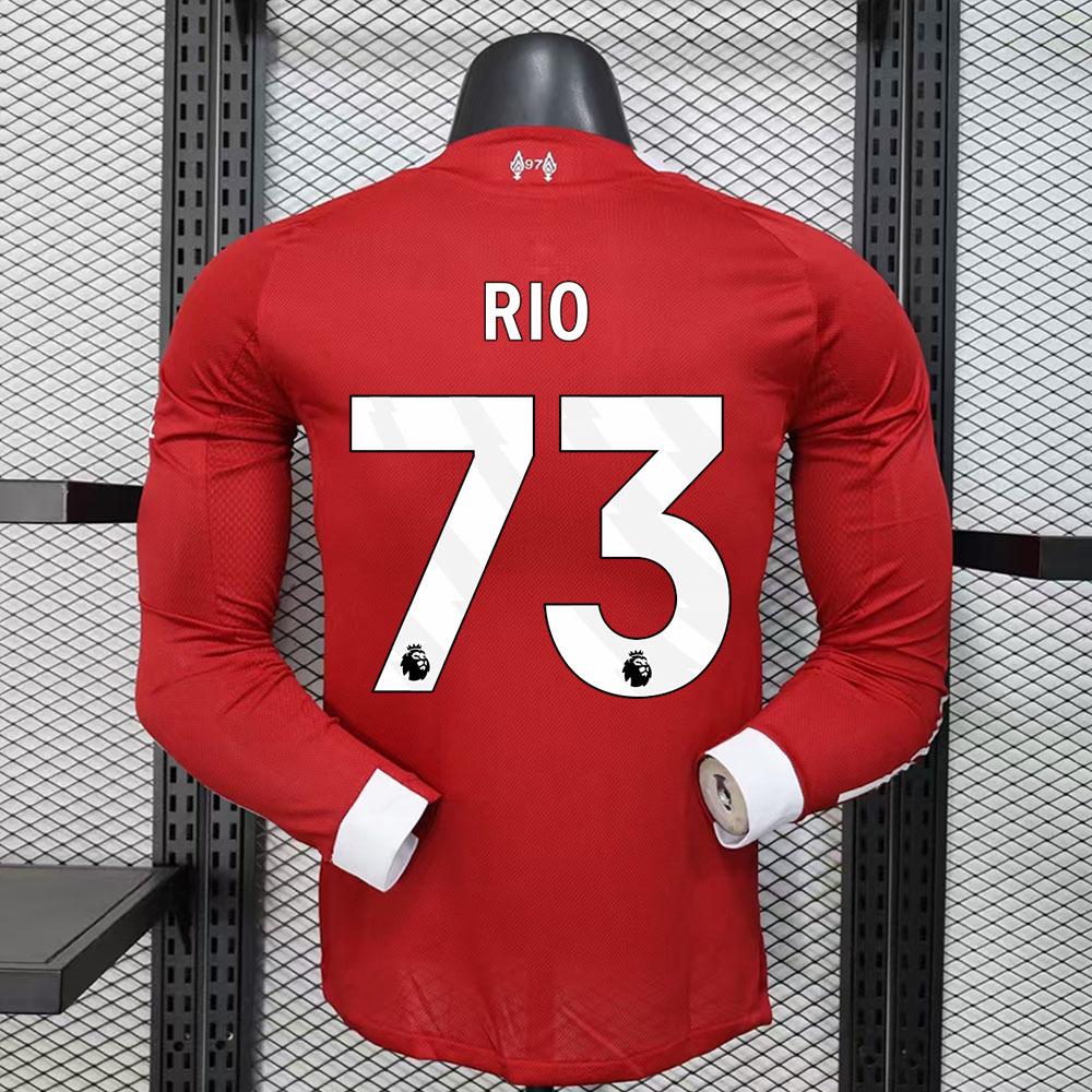 Liverpool Premier League 25/26 Home Long Sleeve Jersey with Wirtz and Salah Print. M
Liverpool Premier League 25/26 Home Long Sleeve Jersey with Wirtz and Salah Print. M