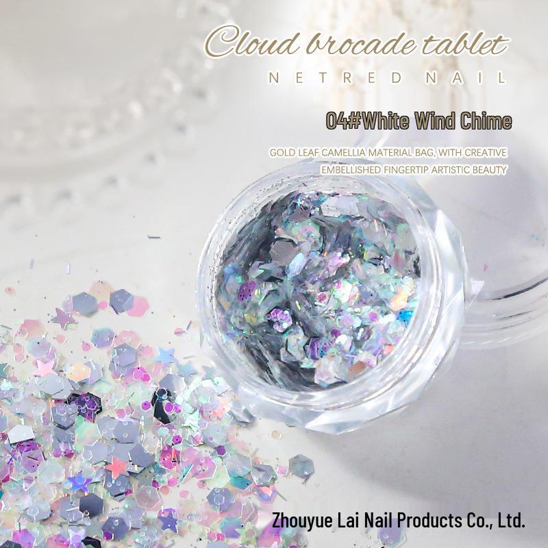 White Wind Chime Hexagon Glitter Nail Art Sequins - Ultra-Thin & Mixed Coarse Fine
White Wind Chime Hexagon Glitter Nail Art Sequins - Ultra-Thin & Mixed Coarse Fine