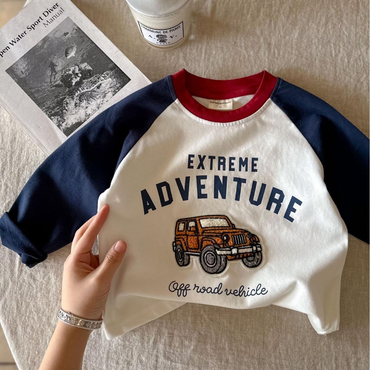 Детская весенняя футболка, базовая рубашка для мальчиков с длинным рукавом, корейский свободный топ для девочек, весенняя детская одежда, новая 100cm