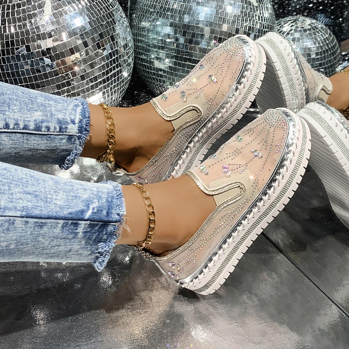 Большого размера летние новые туфли-платформы на одной педали, женские, со стразами, на маффиновой подошве, повседневные, одинарные, женские 35 золотой
Большого размера летние новые туфли-платформы на одной педали, женские, со стразами, на маффиновой подошве, повседневные, одинарные, женские 35 золотой