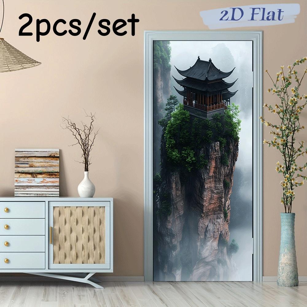 2pcs Chinese style cliff ancient pavilion landscape wall stickers self-adhesive living room entrance decoration stickers Chinese (as the picture,38.5x200cmx2)
2pcs Chinese style cliff ancient pavilion landscape wall stickers self-adhesive living room entrance decoration stickers Chinese (as the picture,38.5x200cmx2)