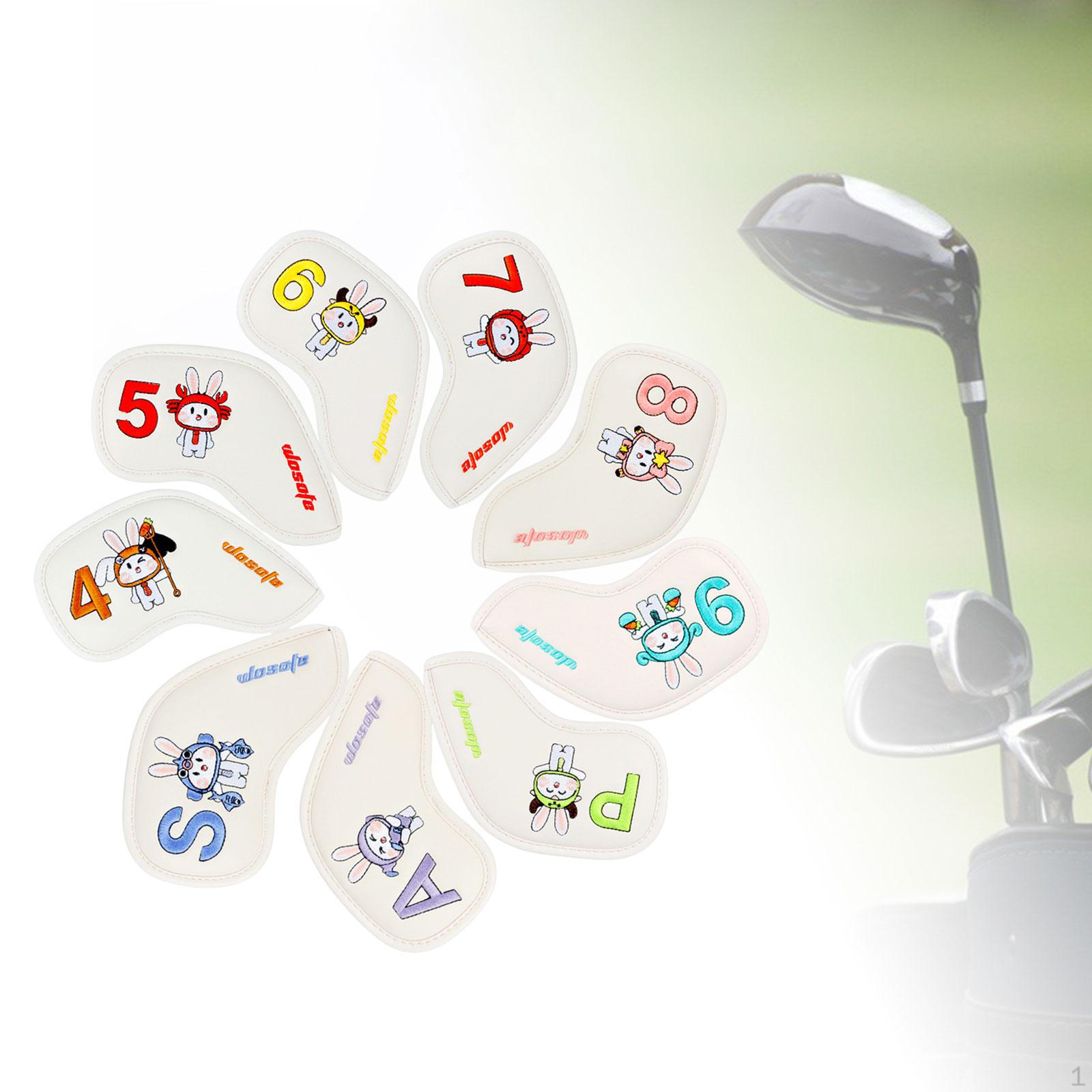 9 Pieces Golf Iron Club Head Covers Set Lightweight Wedge Cute Headcovers for білий
9 Pieces Golf Iron Club Head Covers Set Lightweight Wedge Cute Headcovers for білий