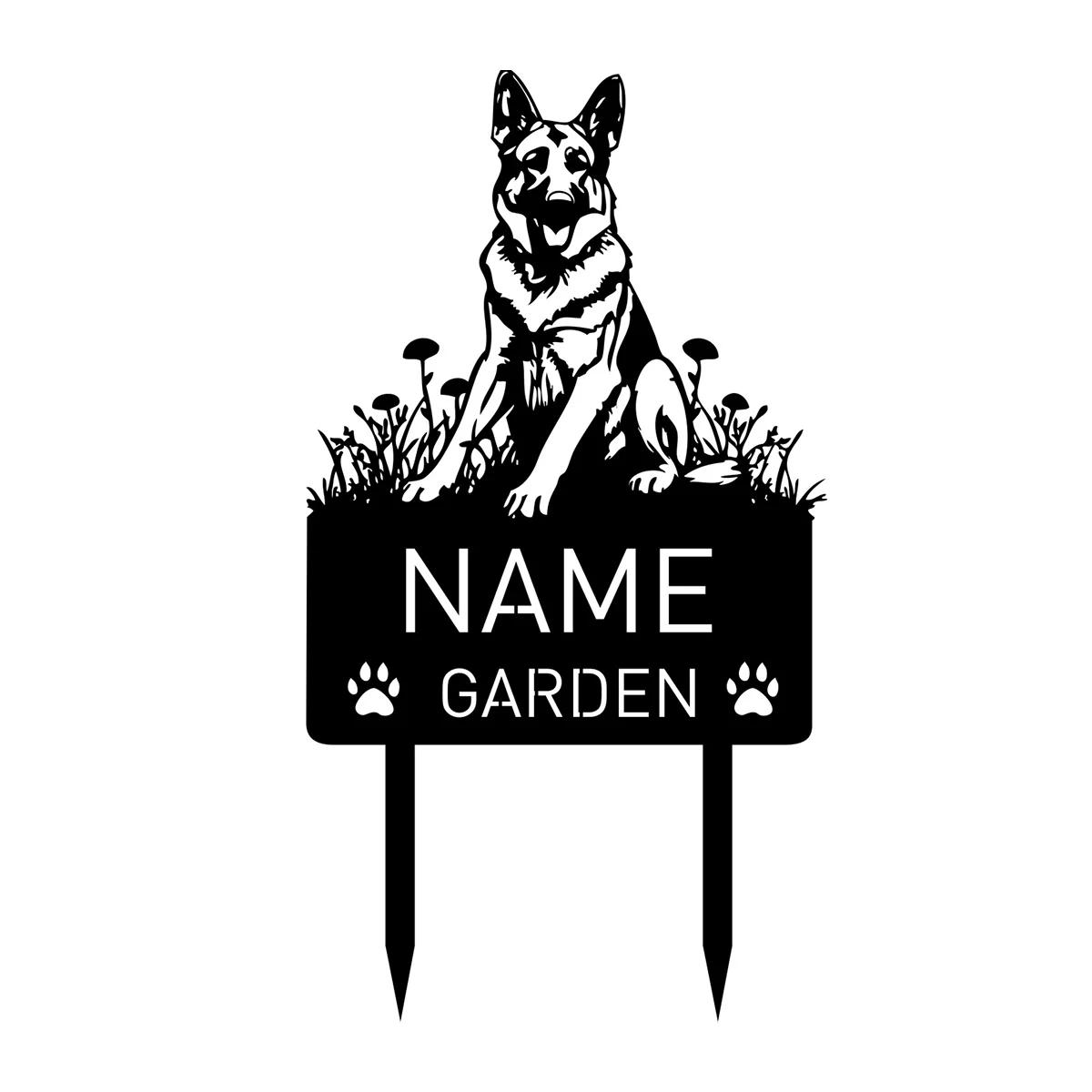 Personalized German Shepherd Metal Memorial Garden Stake чёрный
Personalized German Shepherd Metal Memorial Garden Stake чёрный
