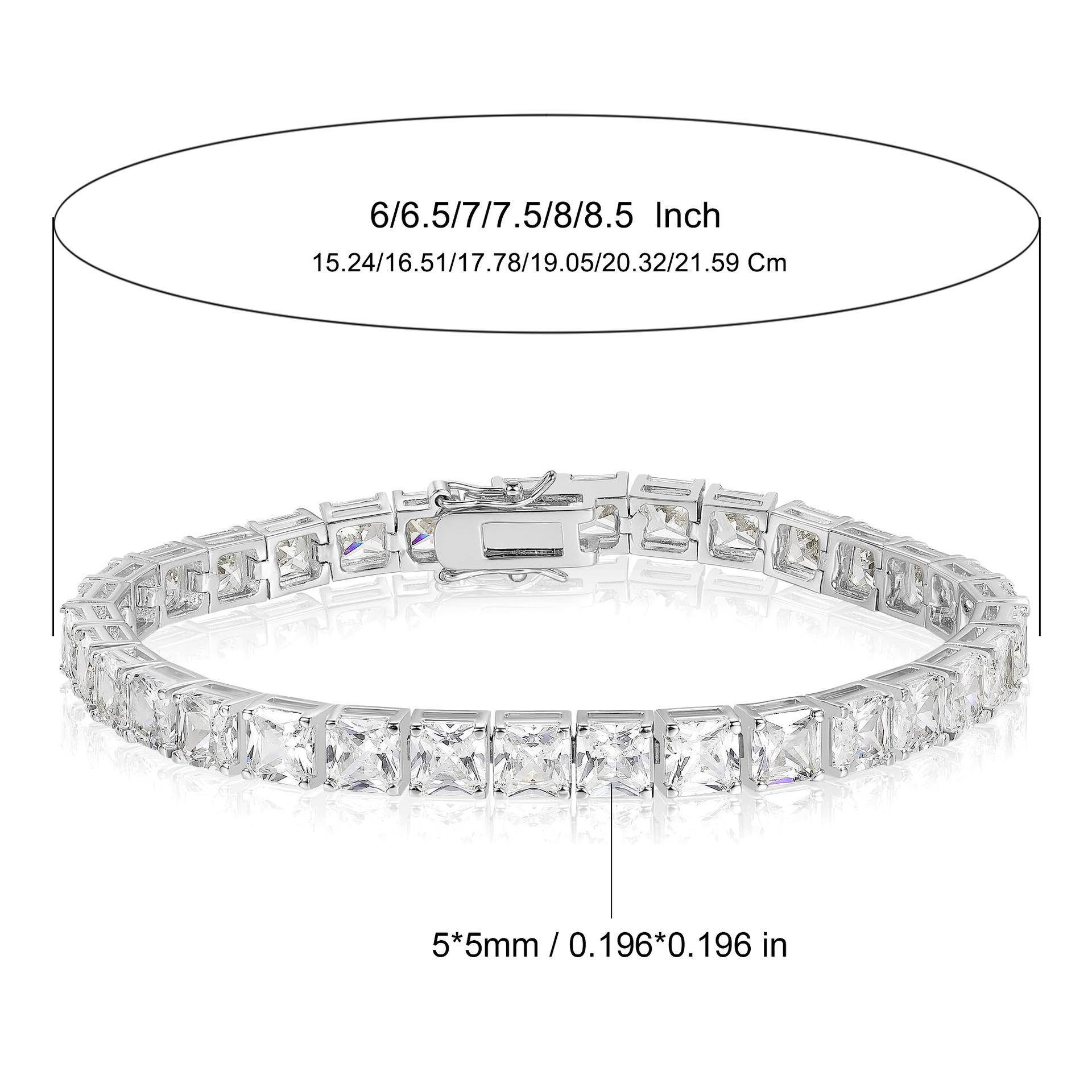A copper inlaid zircon tennis bracelet 5mm * 5mm square fashion design light luxury, popular 6.0inch платиновий
A copper inlaid zircon tennis bracelet 5mm * 5mm square fashion design light luxury, popular 6.0inch платиновий