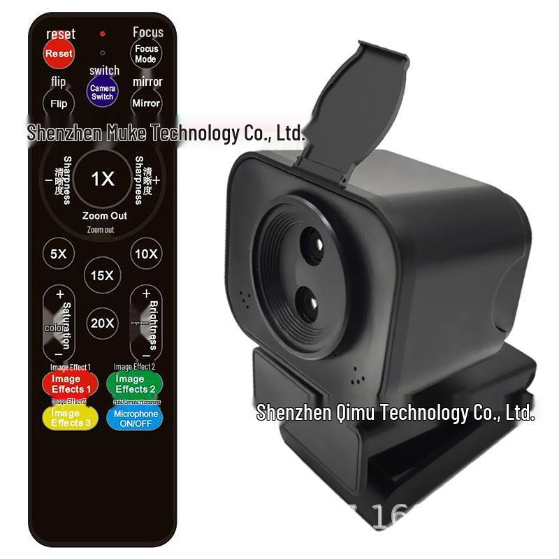 Dual-Eye 8K Live Streaming Camera with 20x Zoom, Dual Microphones, Remote Control, and Lens Cover
Dual-Eye 8K Live Streaming Camera with 20x Zoom, Dual Microphones, Remote Control, and Lens Cover