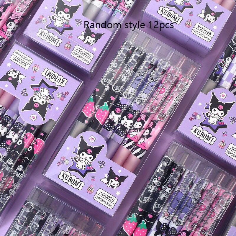 12pcs Kuromi Sanrio Creative Cartoon Elf Metal Hook Press Pen High-Pretty Cute Signature Pen Student Neutral Pen 0.5mm Black Random style 12pcs
12pcs Kuromi Sanrio Creative Cartoon Elf Metal Hook Press Pen High-Pretty Cute Signature Pen Student Neutral Pen 0.5mm Black Random style 12pcs