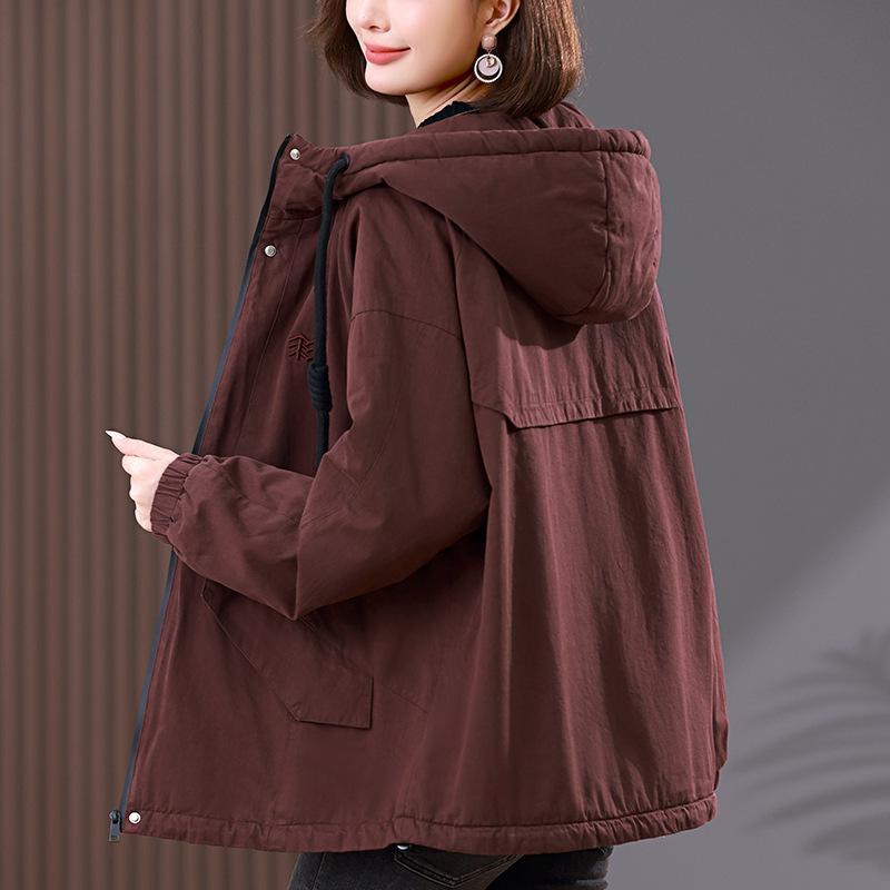 Women s Fleece-Lined Hooded Parka - New Winter Style, Warm & Casual for Middle-Aged Moms XL (130-145 kg recommendation)
Women s Fleece-Lined Hooded Parka - New Winter Style, Warm & Casual for Middle-Aged Moms XL (130-145 kg recommendation)