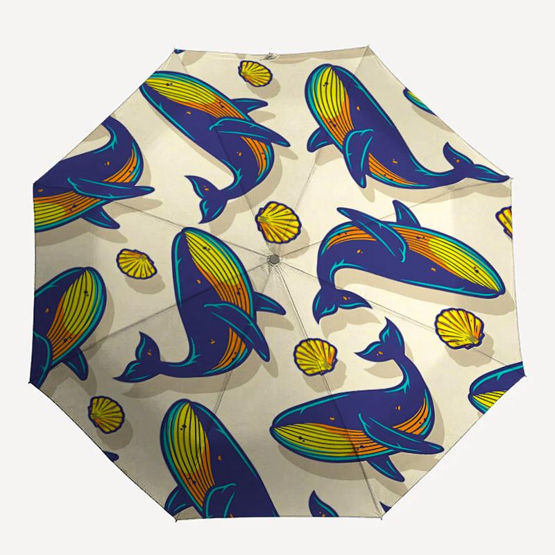 1pc Whale Pattern Automatic Folding Umbrella, 8-Rib Durable Iron Frame, Compact Travel Umbrella for Women & Men 033
1pc Whale Pattern Automatic Folding Umbrella, 8-Rib Durable Iron Frame, Compact Travel Umbrella for Women & Men 033