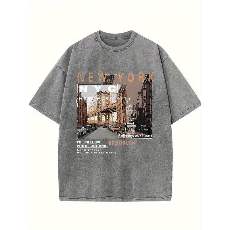Washed T-Shirt for Men, Featuring a Stylish Print of Southwestern New York,Street Style,Comfortable,Soft,Breathable, with a Vintage Wash, Outdoor Wear S серый
Washed T-Shirt for Men, Featuring a Stylish Print of Southwestern New York,Street Style,Comfortable,Soft,Breathable, with a Vintage Wash, Outdoor Wear S серый
