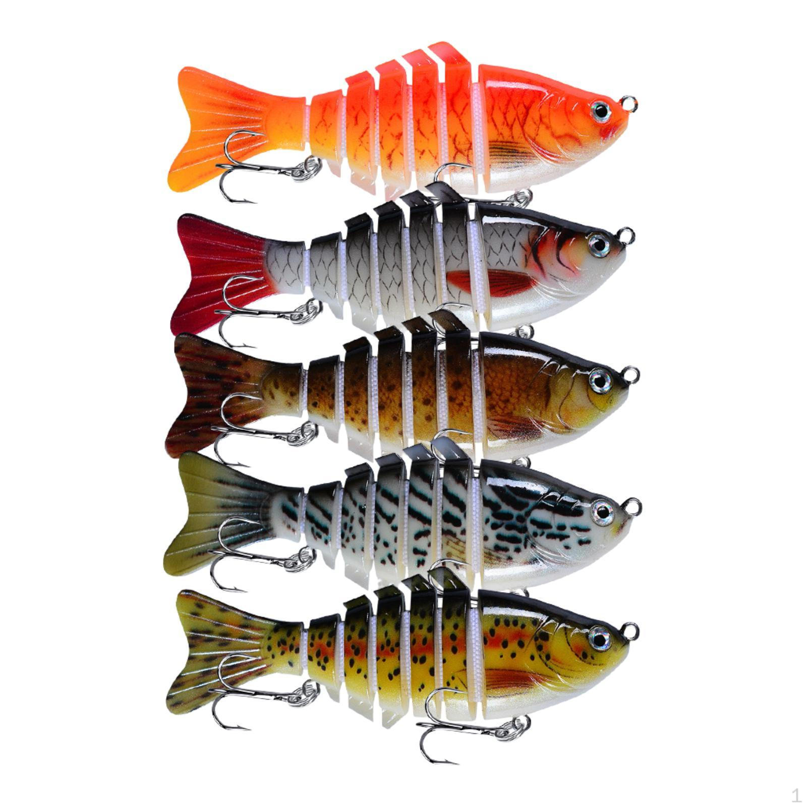 5 шт. многосоставных рыболовных приманок Swimbaits, набор снастей, удобных для новичков, портативных для активного отдыха
5 шт. многосоставных рыболовных приманок Swimbaits, набор снастей, удобных для новичков, портативных для активного отдыха