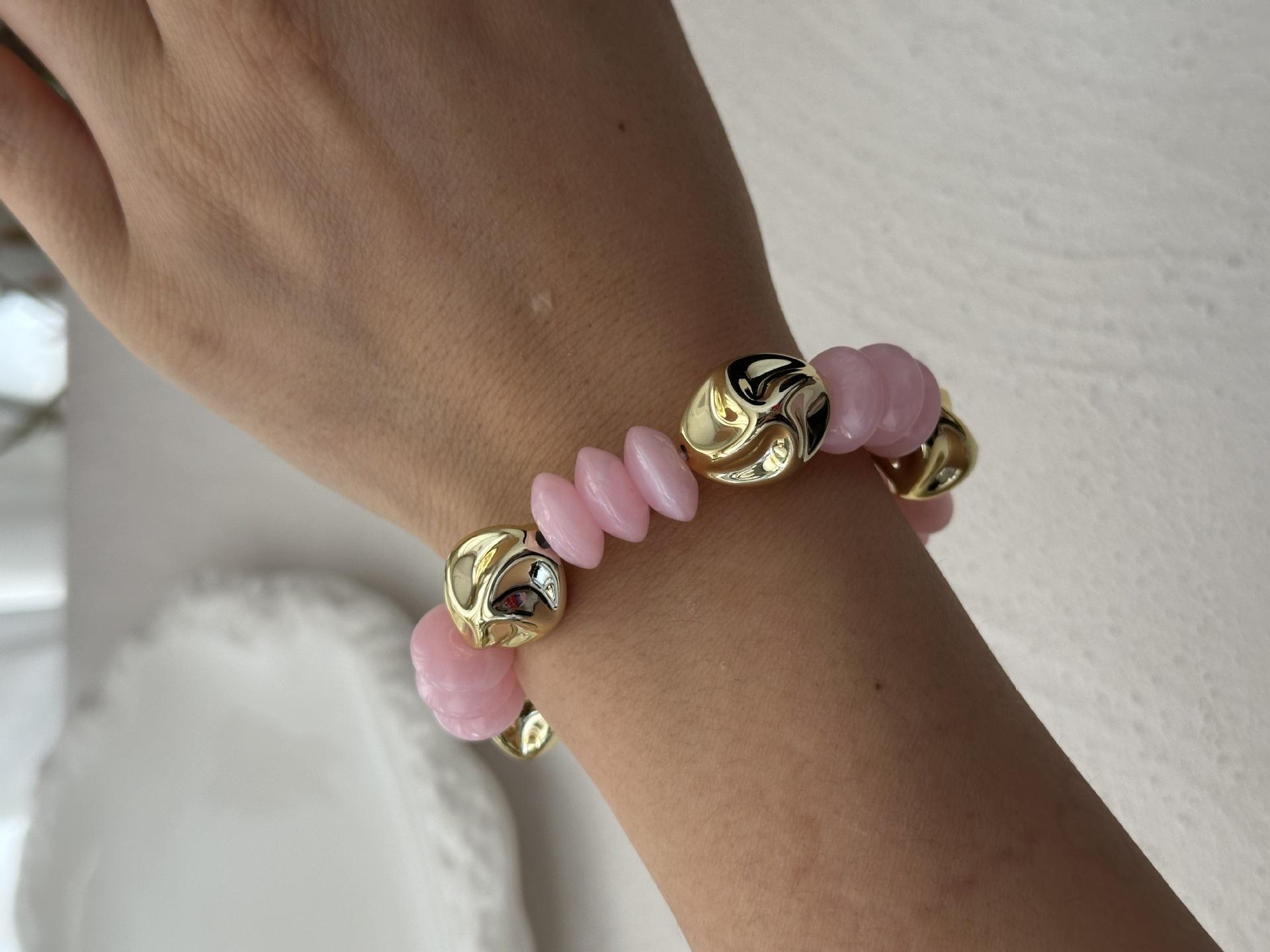 Boho Pink Irregular Acrylic Resin Chunky Wide Bangles for Women on Hand Goth Geometric Metal Charm Bracelets Couple Jewelry Gift
Boho Pink Irregular Acrylic Resin Chunky Wide Bangles for Women on Hand Goth Geometric Metal Charm Bracelets Couple Jewelry Gift