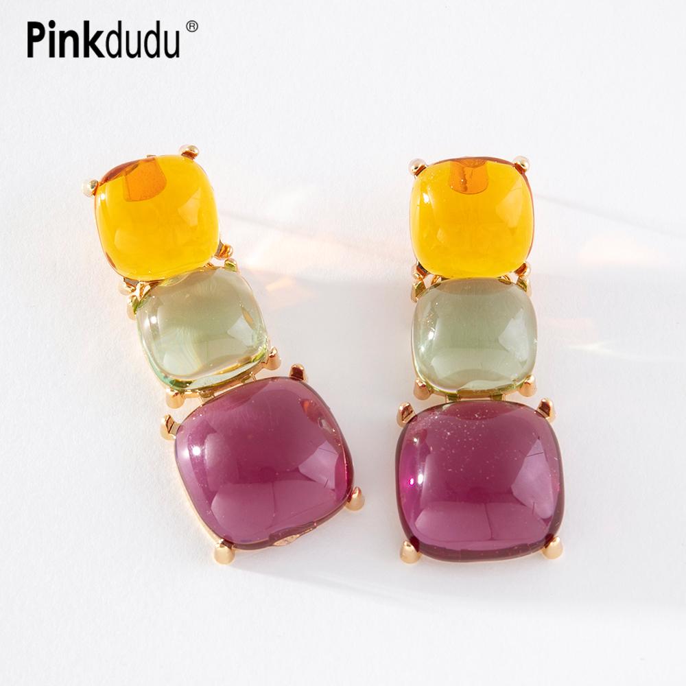 Pinkdudu милые 5 цветов желейные квадратные длинные серьги-капли преувеличенные простые серьги из смолы с цирконием для офисной вечеринки для женщин, подарок PD1115
Pinkdudu милые 5 цветов желейные квадратные длинные серьги-капли преувеличенные простые серьги из смолы с цирконием для офисной вечеринки для женщин, подарок PD1115