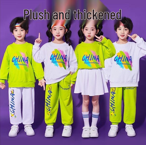 Kids Cheerleading Outfit with Fleece Lined Top - Ideal for Autumn/Winter Sports Events and School Performances 110 cm
Kids Cheerleading Outfit with Fleece Lined Top - Ideal for Autumn/Winter Sports Events and School Performances 110 cm