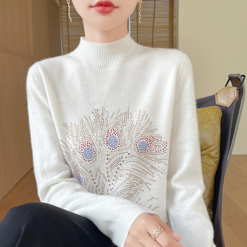 Осенне-зимний свитер-пуловер, женский свитер с круглым вырезом, трикотажная рубашка, утягивающий свитер с эффектом дрели S белый
Осенне-зимний свитер-пуловер, женский свитер с круглым вырезом, трикотажная рубашка, утягивающий свитер с эффектом дрели S белый