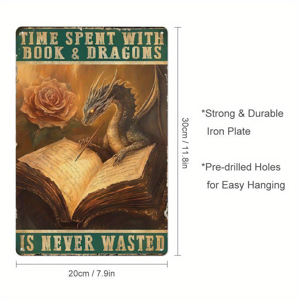 Dragon Book Library Metal Poster Time Spent with Books and Dragons Perfect for Book Lovers and Dragon Enthusiasts x Inch 20x30cm(7.8x11.8inch)
Dragon Book Library Metal Poster Time Spent with Books and Dragons Perfect for Book Lovers and Dragon Enthusiasts x Inch 20x30cm(7.8x11.8inch)