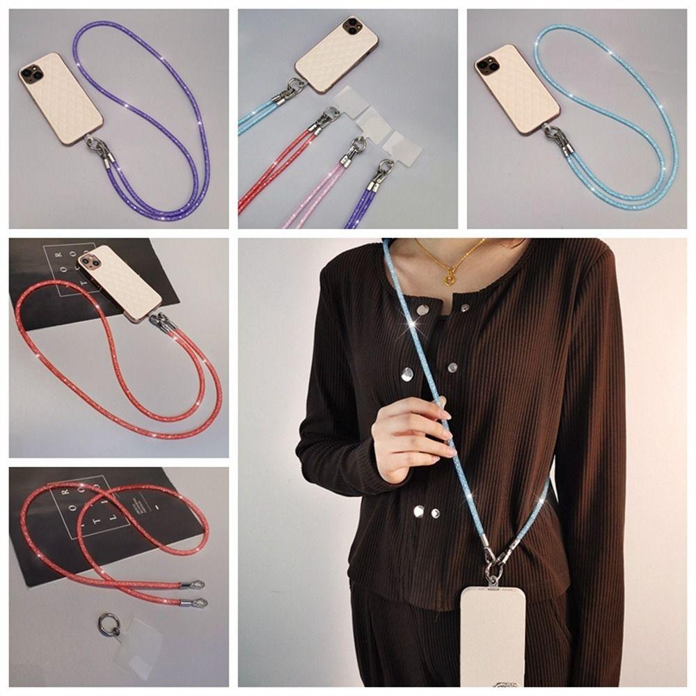Блестящий браслет для телефона Corssbody Lanyard Съемный мобильный телефон Подвесная веревка для женщин
Блестящий браслет для телефона Corssbody Lanyard Съемный мобильный телефон Подвесная веревка для женщин